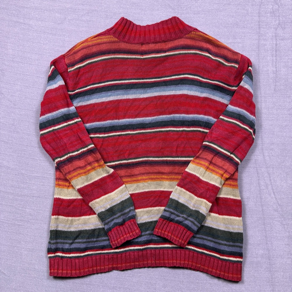 VTG Tiara International Striped Sweater Women's Small/Chico Ramie Cotton‎ Knit